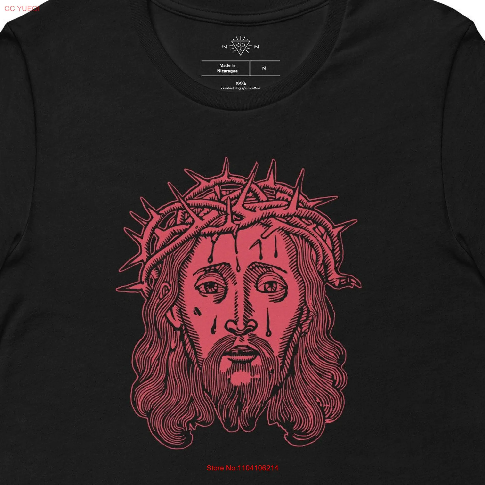 Jesus Minimalist Vintage Design T Shirt long or short sleeves