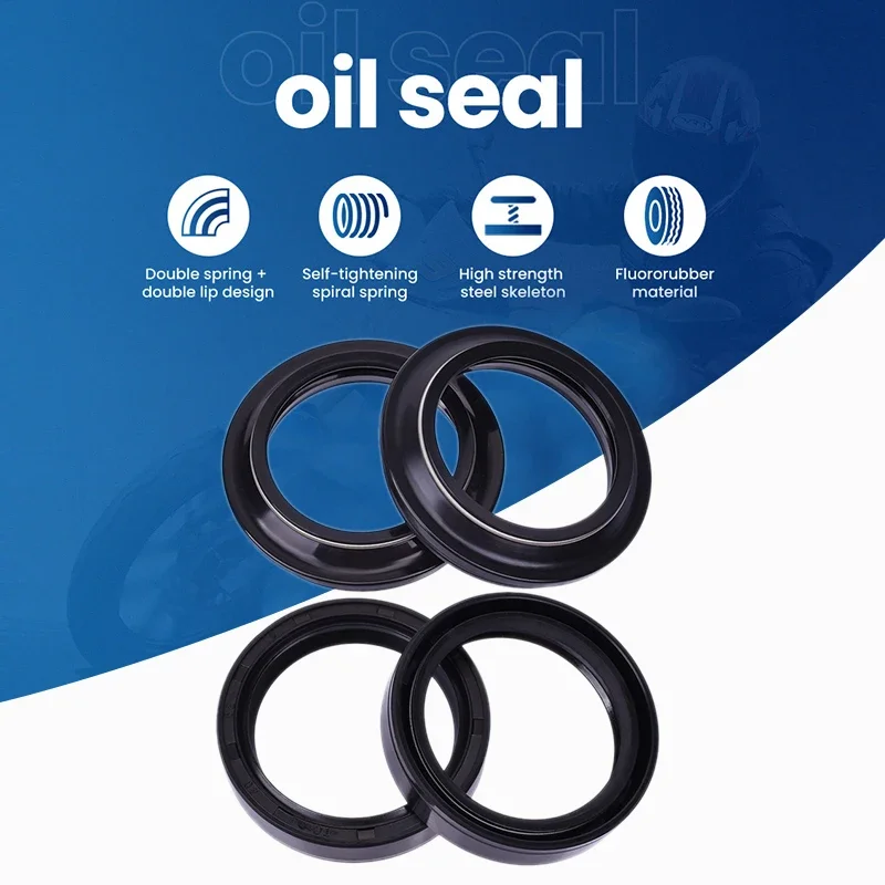 

41x53x8 41*53 Motorcycle Front Shock Fork Damper Oil Seal 41 53 Dust Cover For Kawasaki KLE 500 KLE 500 1991-2007 KR1 89-93 KR1S