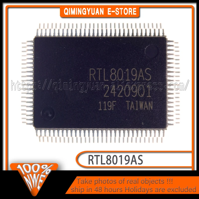 5PCS/LOT RTL8019AS QFP100 In Stock