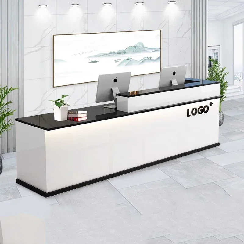 For Simple Information Reception Desk Register Study Modern Cabinet Reception Desk Accessories Advisory Escritorio Room Furnitur