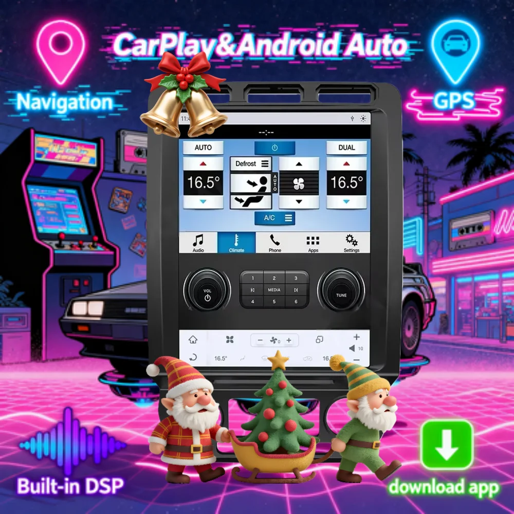 

Qualcomm Android 13 для Ford F150 2015-2019, автомобильный мультимедийный плеер, головное устройство, беспроводной Carplay дисплей, стерео Bluetooth-навигация