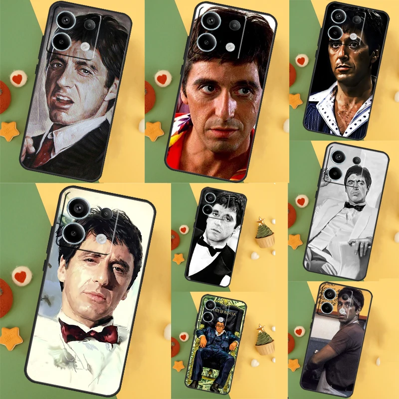  Al Pacino Scarface Cover For Xiaomi Redmi Note 13 12 11 9 10 Pro 12S 11S 10S 9S Redmi 13 12 10C 12C 13C Case