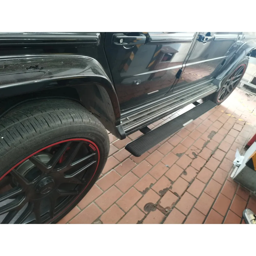 لوحة تشغيل كهربائية بدواسة جانبية من سبائك الألومنيوم عالية الجودة LED لسيارة Benz G CLASS Vito BMW GLC GLE والموديلات #4