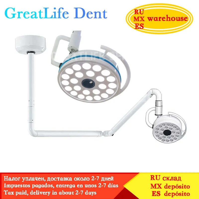 GreatLife Dent 24 bulbs 72w Pet Surgery Dental Super Brightness Ceiling Surgical Exam Shadowless Led Dental Lamp Leddental Light