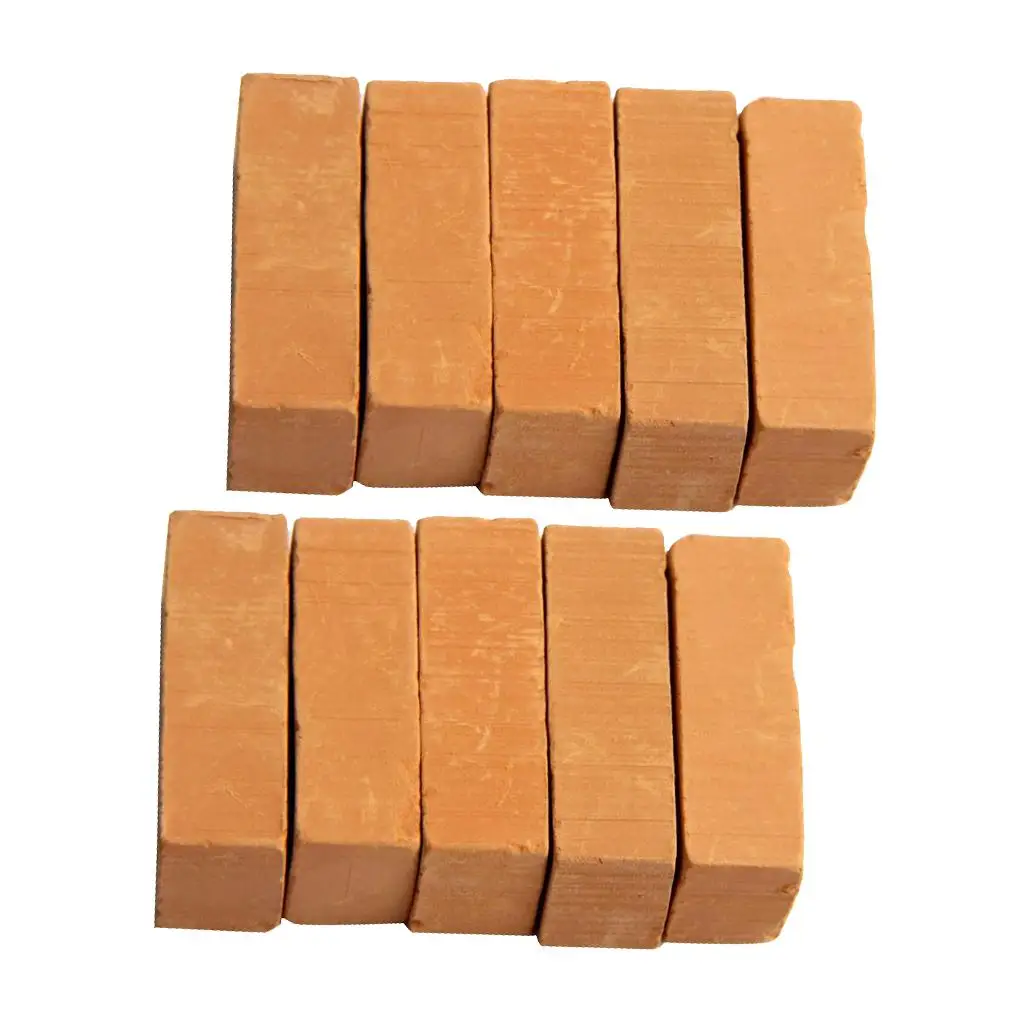 Simulação Porcelain Brick Model, Vermelho, Architecture Building Decors, 10pcs