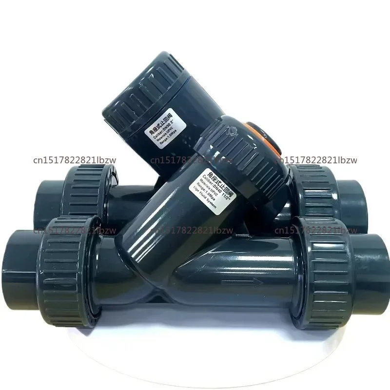 angle seat check valve horizontal installation Y-shaped structure plastic check valve