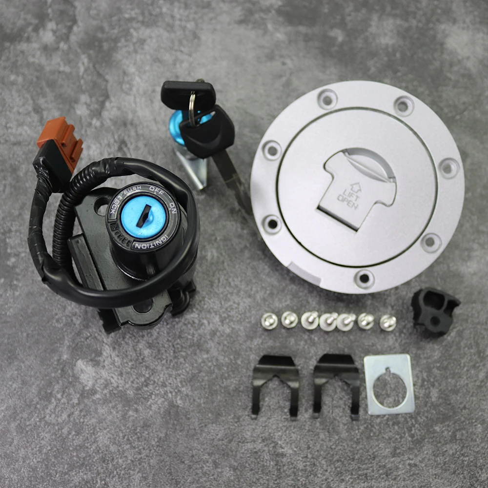 

Замок зажигания мотоцикла, крышка топливного газа, крышка бака, набор ключей для замка сиденья, подходит для Honda CBR1000RR 2008-2014, CBR600RR 2007-2017