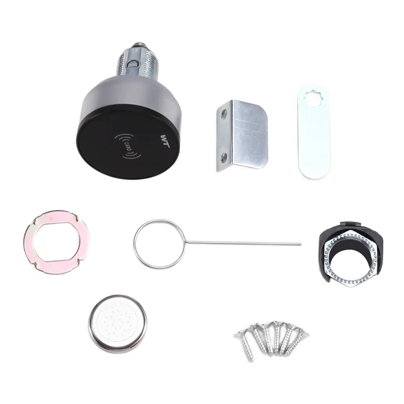 ABSQ-Office Desk Smart Lock Smart Mini IC Card Induction Lock For File Cabinets, Wardrobes, Mailboxes Home And Office Use