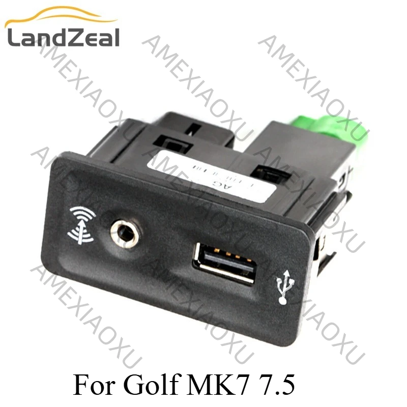 

5G0035222E USB+AUX Interface Connector Adapter Kit CarPlay Switch For VW Golf 7 MK7 7.5