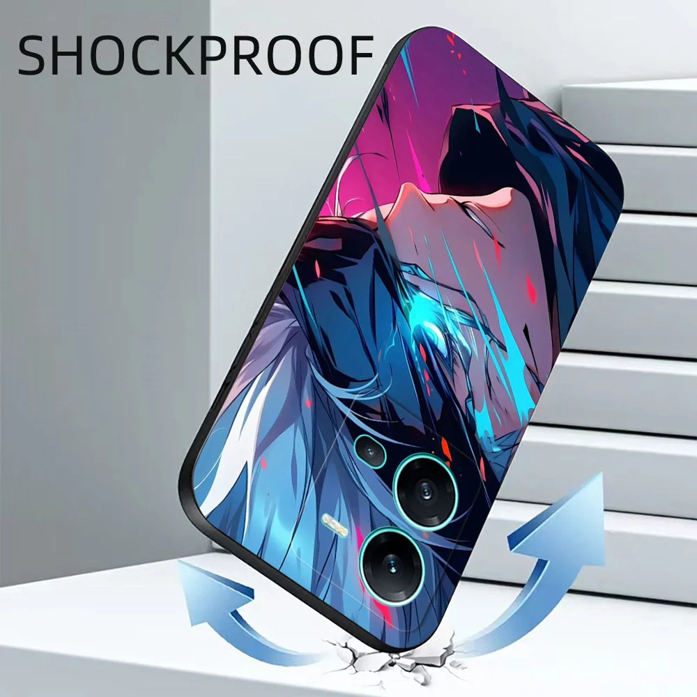 Coque noire TChancelier pour Vivo, Y02A, Y02T, Y02, Y35, Y36, 4G, version russe, Y11, 2023, coque arrière, fantaisie, anime