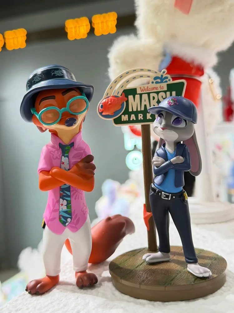 حقيقي ديزني Zootopia 2 صندوق أعمى سلسلة رحلة جديدة شخصيات كرتونية سطح المكتب زخرفة نموذج لعبة الموضة لطيف هدية عيد ميلاد #4