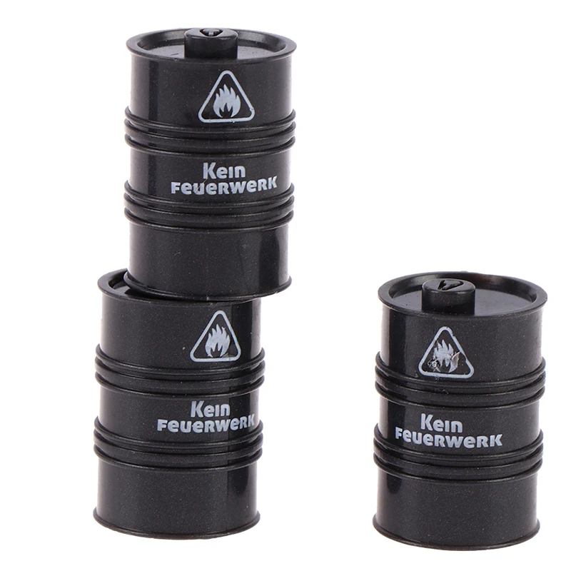 10 pçs preto química tambor de óleo bloco de construção diy figuras guarda modelo presente brinquedos