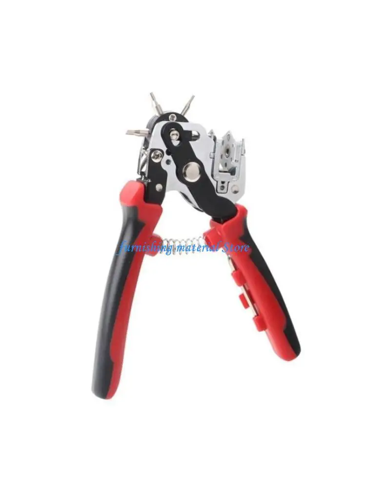 

Набор вращающихся плоскогубцев Y5GD, набор дыроколов для кожи для ремней, ремешков для часов, ремешков