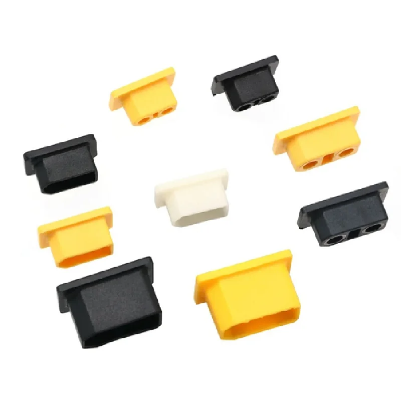 5pcs XT60 XT90 Series Aircraft Model Plug Universal Dust Cover Waterproof Lithium Battery Connector Male and Female Plug Sheath