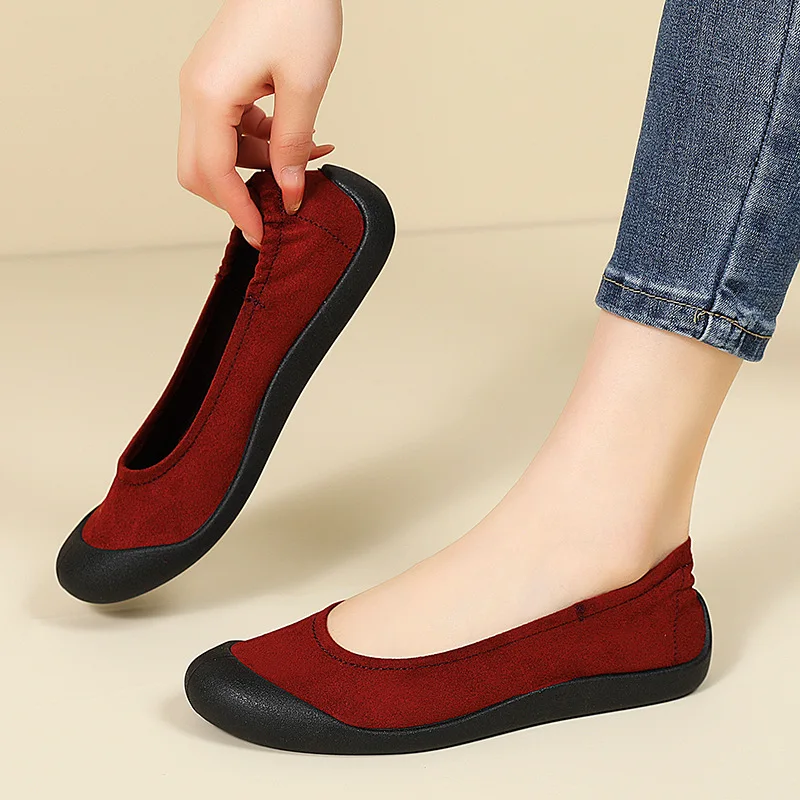 Women Cloth Shoes Outdoor Casual Sneakers Yoga Dance Shoes Fitness Shoes Comfortable Loafers Slip on Walking Flats WSH5726