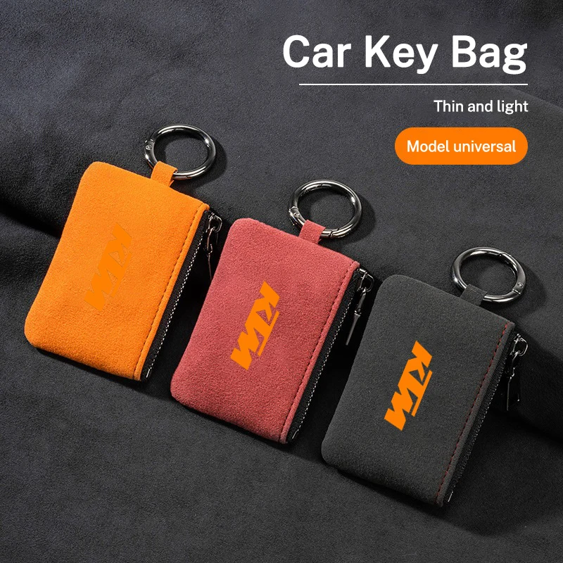 Bolsa para llaves de gamuza, accesorios duraderos y resistentes al desgaste para KTM Duke ADV SW RC 125 200 390 690 790 990 Super Car Sticker