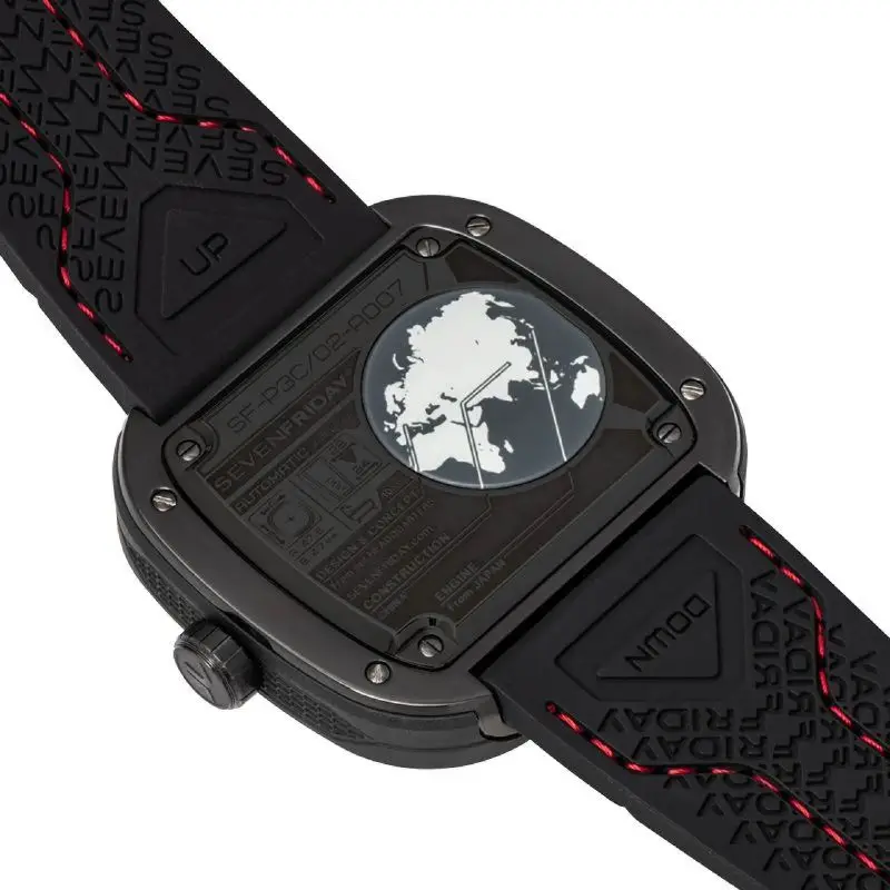 NEW SEVENFRIDAY P series watch P3C/02 RACER III WITH LEATR STRAP fully automatic mechanical watch luxury fashion Seven Fridays