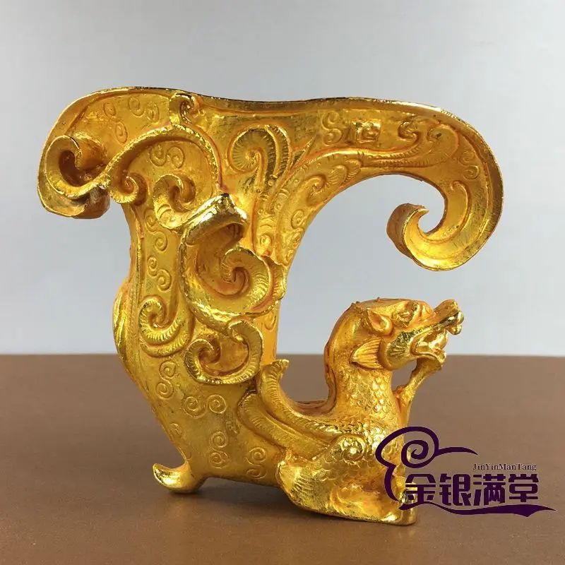 Gilt Auspicious pixiu wine cup, water cup Ornament Decoration Tea Pet Figurines Desk Decor Accessories
