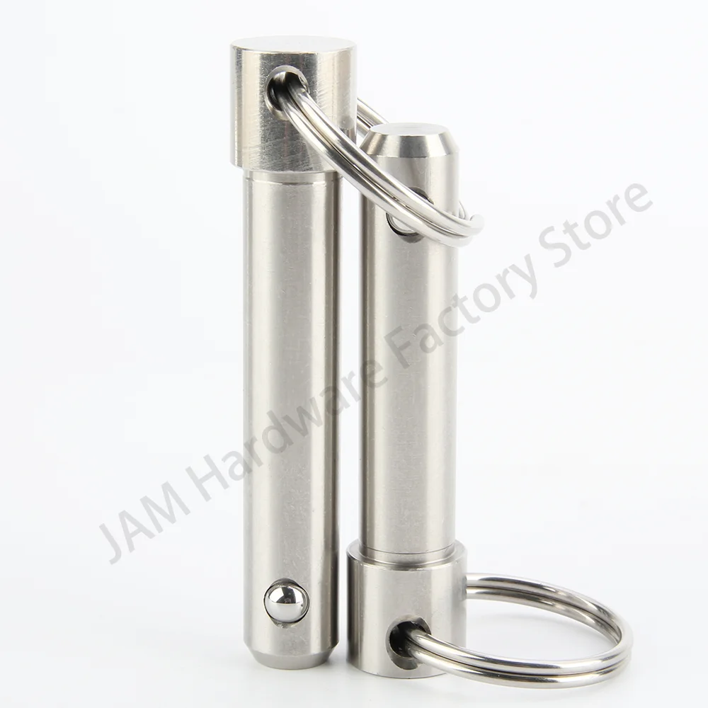 MJ114 Quick Release Locating Pins Dia 5~25mm Spring Type All Stainless Steel Ball Lock Pins With Pull Ring - Image 6
