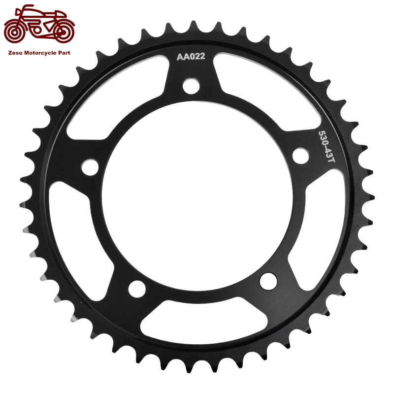 

530-43T 530 43 Tooth Motorcycle Rear Sprocket 20CrMnTi For SUZUKI GSXR-1000 GSXR1000 07-08 GSF 1250 GSF1250 07-09 GSXR1300 08-22