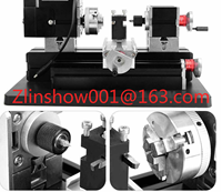 TZ20002MG Big Power Mini Metal Rotating Lathe 12000rpm 60W Motor Larger Processing Radius DIY Tool Children's Wood Lathe