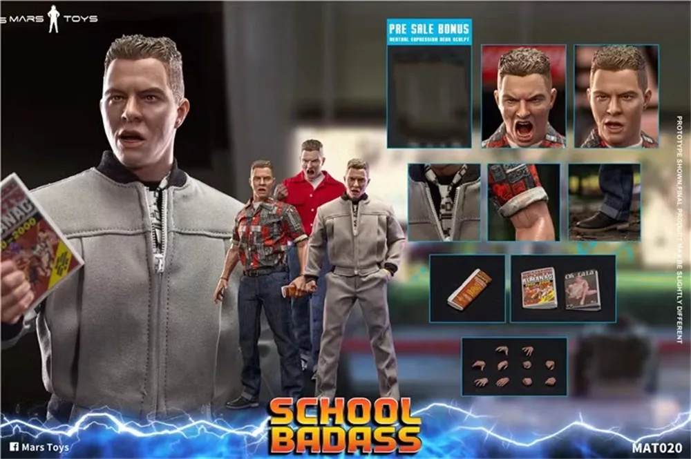 Mars Speelgoed MAT020 Mannelijke Guy Man School Badass Volledige Set Beweegbare Action Figure Volledige Set Speelgoed Model Cadeau Voor Fans Verzamelen 1/6