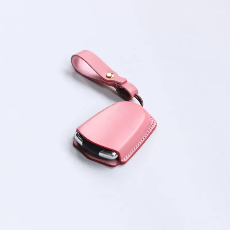 for HJKL Leather Key Case for Cadillac ATS-L XT5 XT CT Women Handmade Key Cover Powder