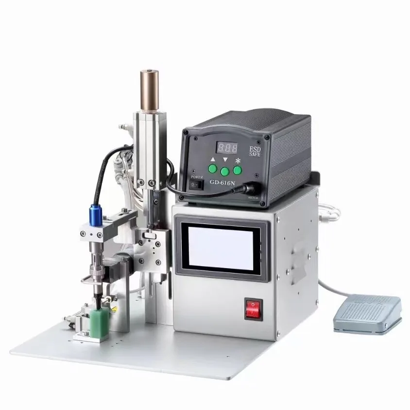 Foot-Operated Spot Induction Automatic Electric Induction Soldering Machine 220V USB Data Cable Head Resistor Capacitor Switch