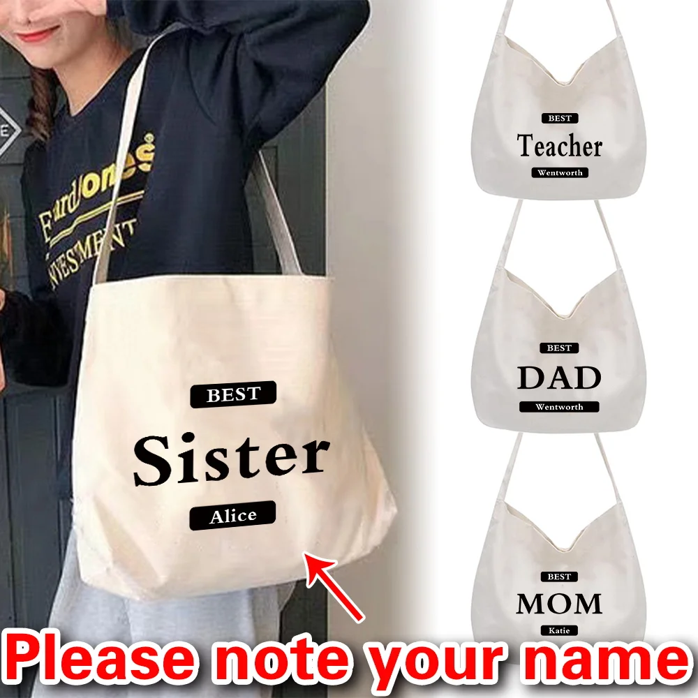 

Персонализированная складная портативная холщовая сумка большой вместимости, повседневная сумка через плечо, сумка для покупок