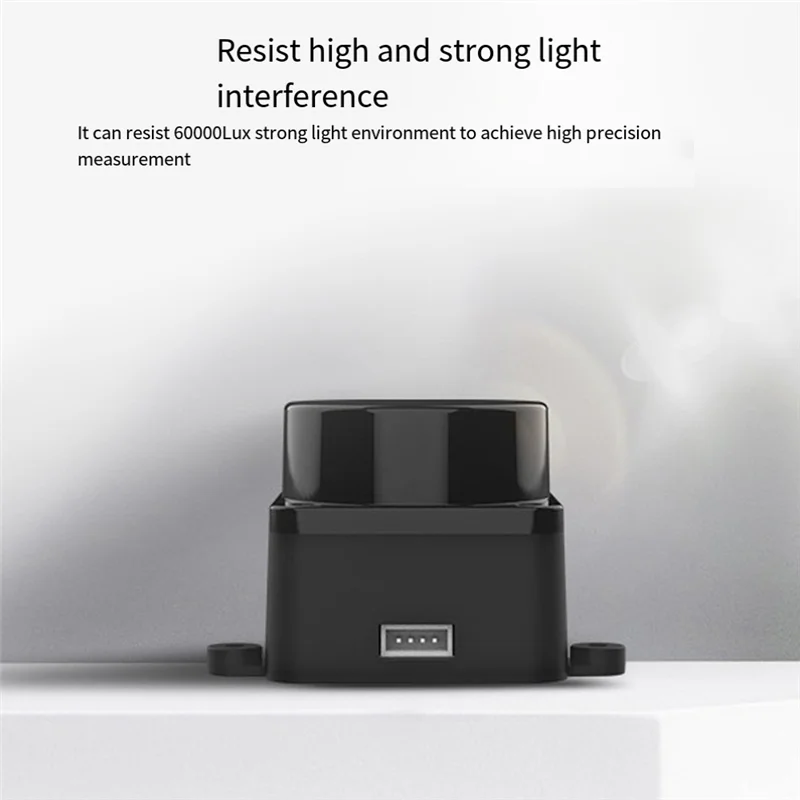 Black For DTOF Lidar LD19 Radar Kit 360° Ranging Radar Scanner Frequency 4500Hz Resistance TOF Flight Time Ranging Sensor-ELEC