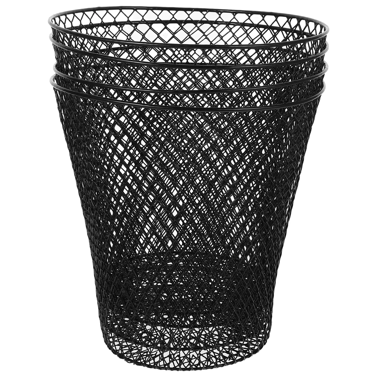 4Pcs Garden Plant Protector Iron Wire Mesh Designed Flowerpot Cover for Yard Outdoor Plants Airflow Light Penetration Survival