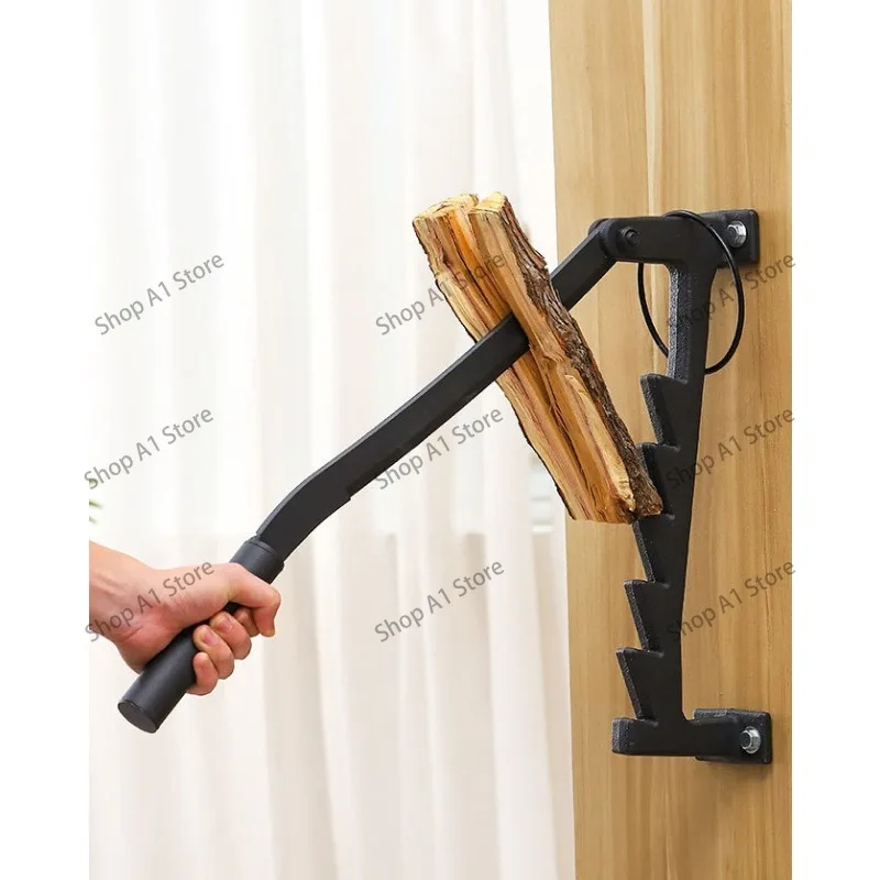 Detachable Wall Mounted Wood Splitter, Portable Firewood Kindling Splitter for Home Garden