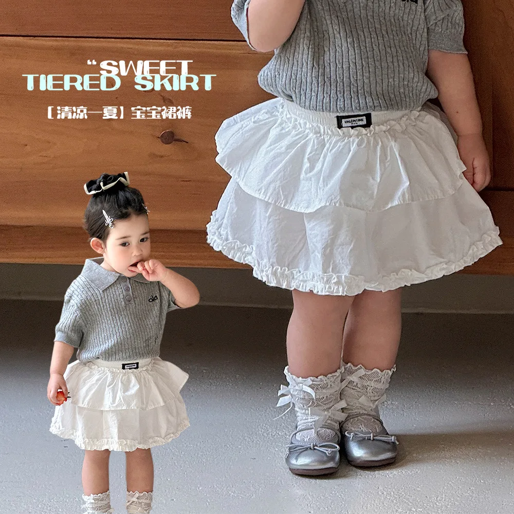 

Новая летняя юбка-пачка для девочек 2026 года: милая, тонкая, мягкая, повседневная мини-юбка для малышей, универсальная для прогулок и на каждый день