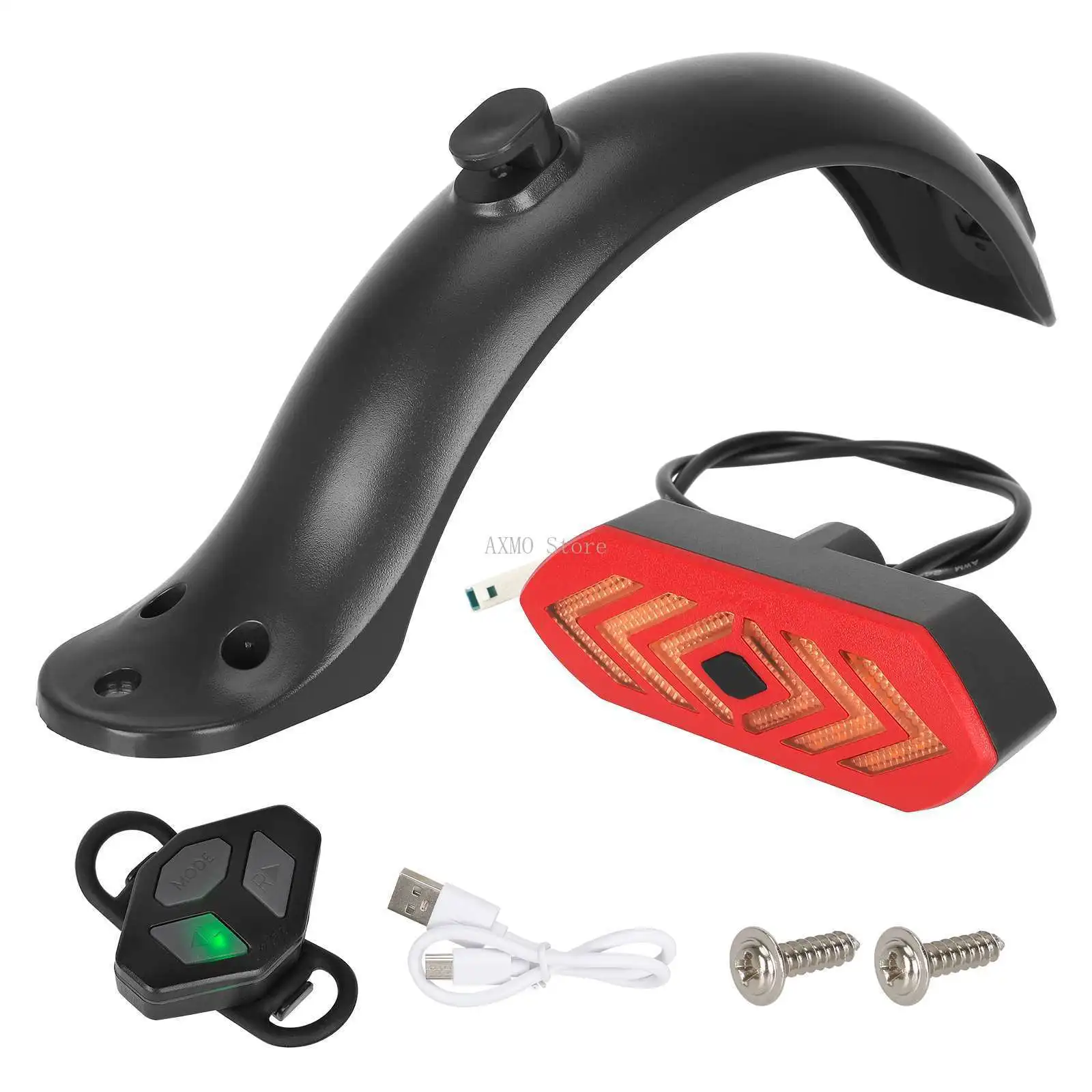 

Ulip Scooter Splash Fender Turn Taillight for Xiaomi M365/1S Mudguard with Ubs Wire Remote Control Taillight E-Scooter Parts