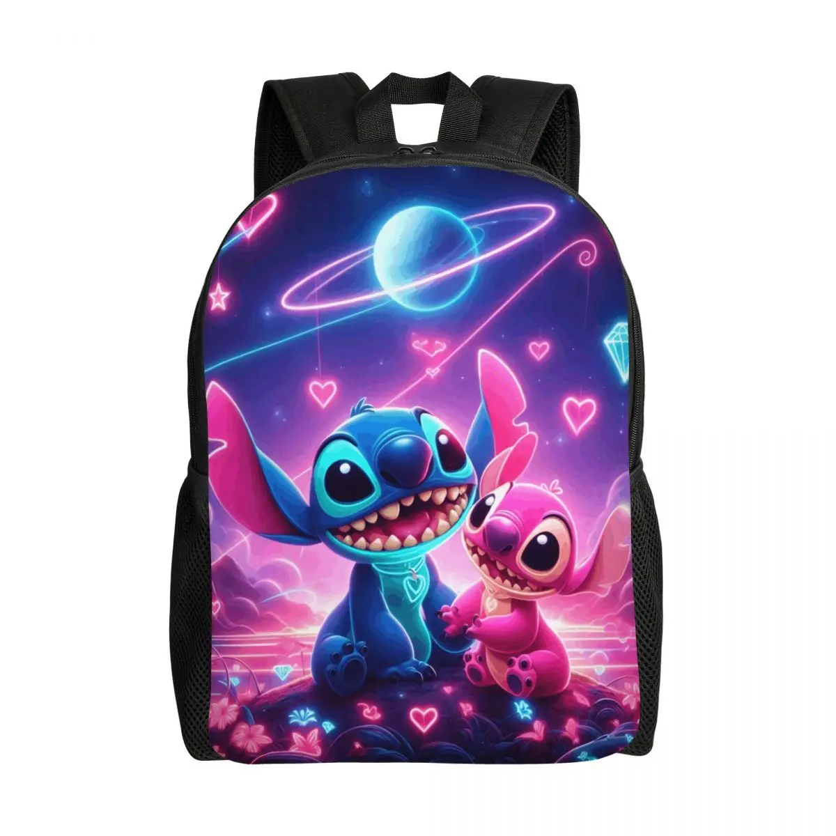 

Рюкзаки Custom Stitch Angel Starry Sky Love для мужчин и женщин, повседневные сумки для школы и колледжа