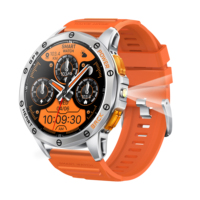 GPS Compass WristWatch K67 1.43-inch AMOLED Super Large Screen With LED Flashlight Health Monitoring Outdoor Sports Smart watch