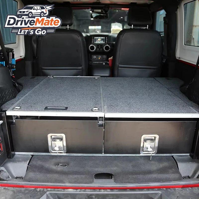 

Vehicle Auto SUV Pickup 4WD Storage Box Drawer Tool Box High Quality Double or Single Drawers