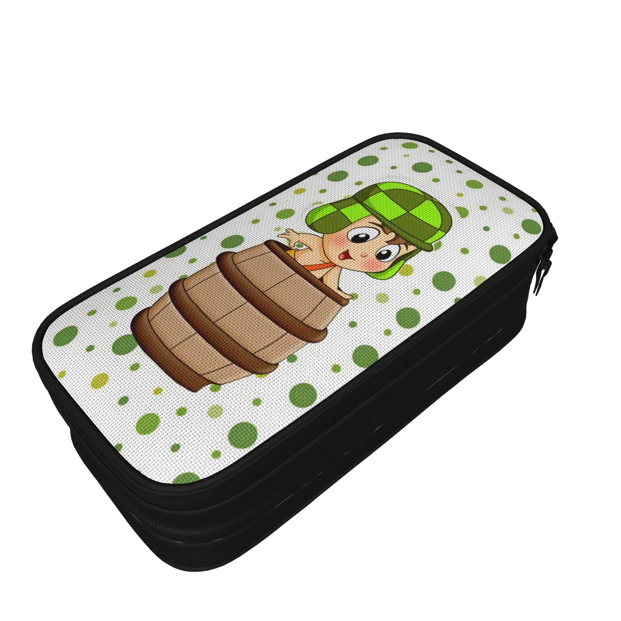 El Chavo del Pencil Case  Canvas Pencil Pouch Boy Girl Kawaii Big School Pencil Cases Stationery