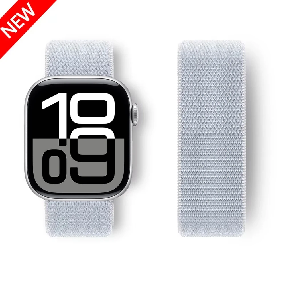 Strap For Apple Watch series 10 8 9 7 6 5 4 SE Ultra2 49mm 42mm 46mm 45mm 44mm 41mm 40mm Nylon sport Bracelet Correa iwatch Band