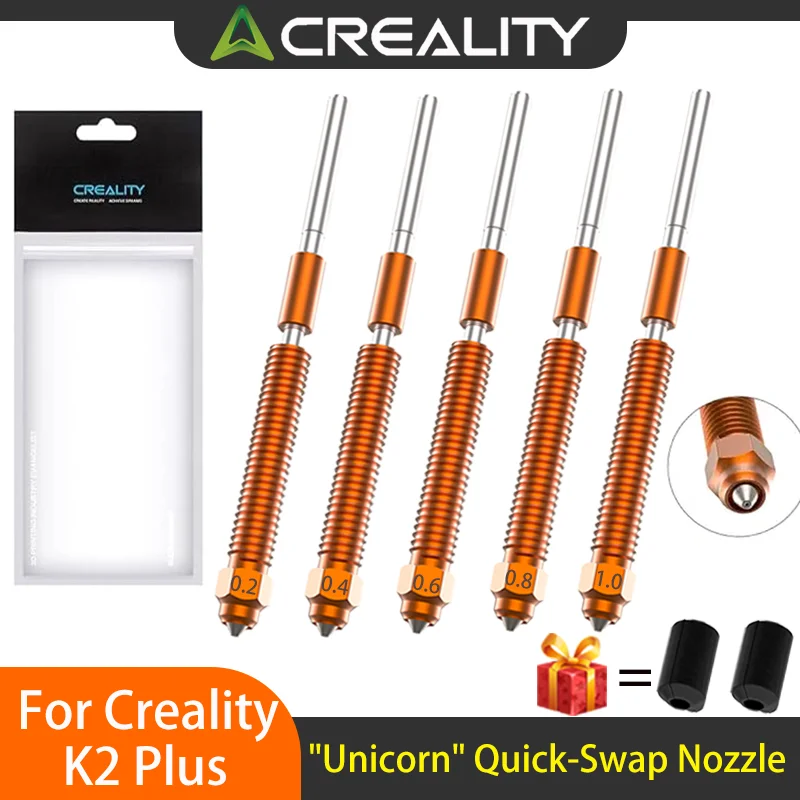 

Creality Original "Unicorn" K2P Quick-Swap Nozzle Kit Upgraded Copper Alloy Hardened Steel for K2 Plus 3d Printer Accesoires