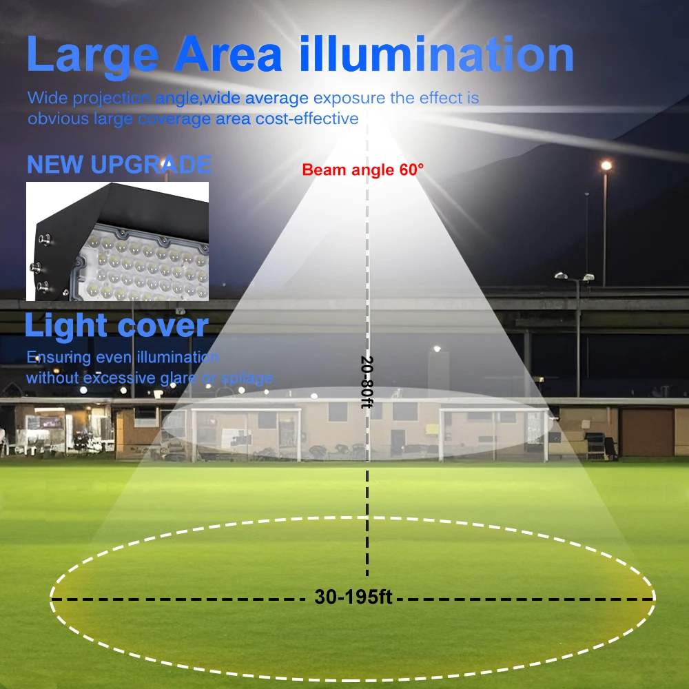 LED ملعب ضوء 240 واط 480 واط 720 واط 960 واط السوبر مشرق 6000 كيلو SMD2835 IP65 مقاوم للماء لإضاءة نفق ملعب كرة القدم في الهواء الطلق #3