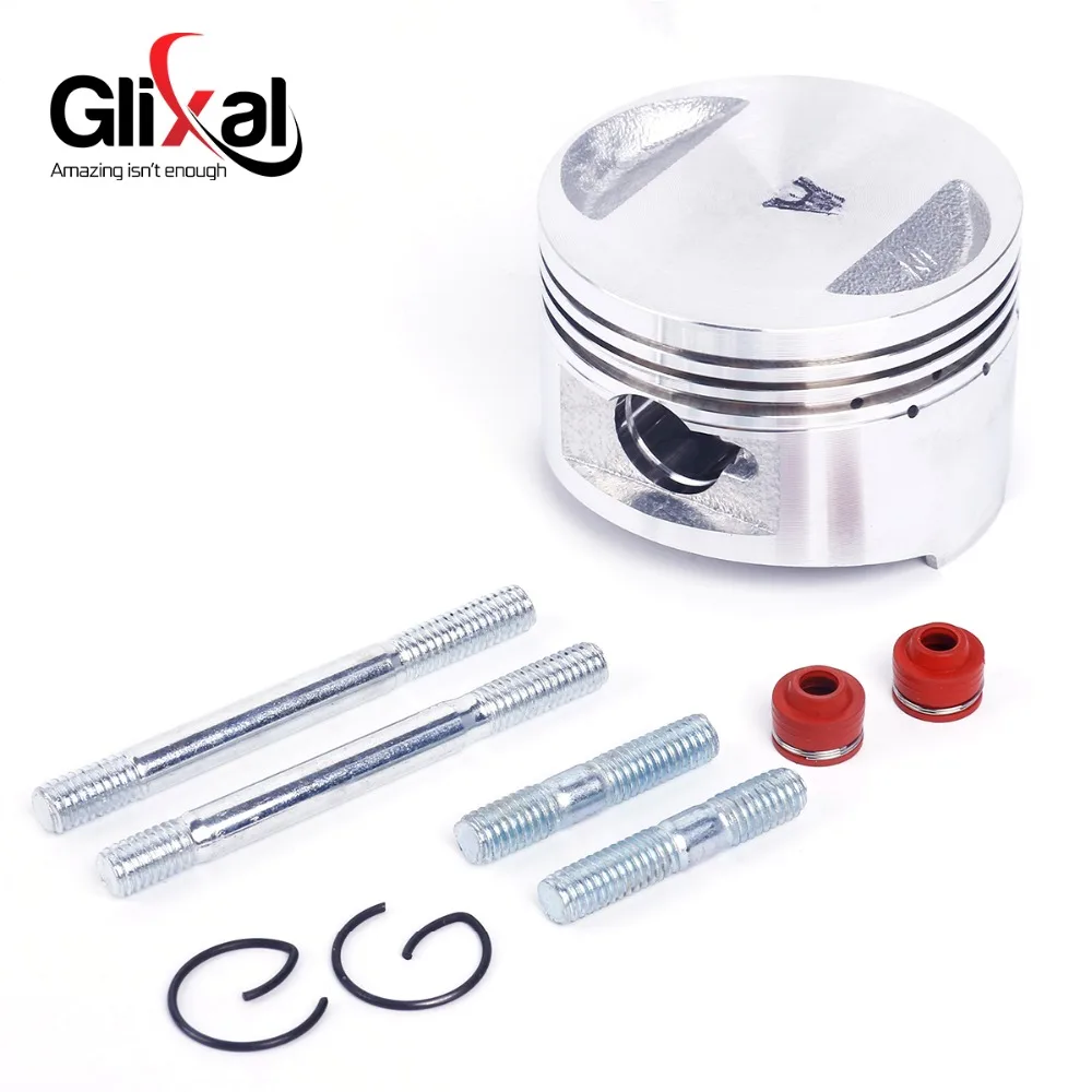 Glixal GY6 150cc Chinese Scooter Engine 57.4mm Cylinder kit with Piston Kit for 4T 157QMJ JONWAY ZNEN Roketa ATV Moped