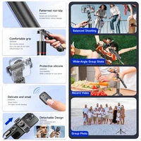 F16 Selfie Stick Tripod with 1708mm Long 8-Section Pole, Bluetooth Remote, 360° Rotation, 1/4 Interface, for Phone Camera Vlog 6