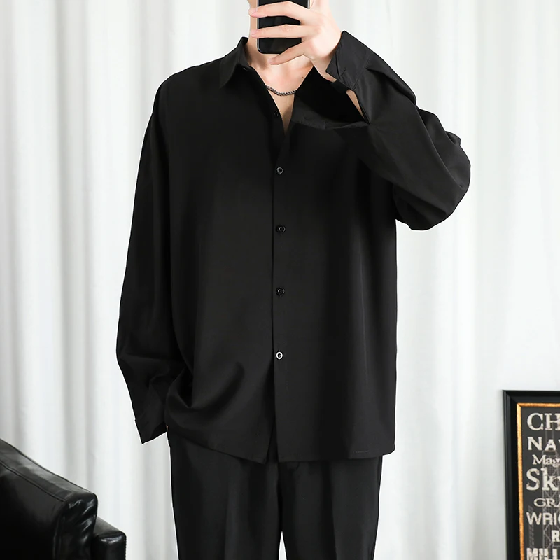 Shirt Men Solid Long sleeved Shirt For Men Korean Fashion Shirts Comfortable Blouses Casual Loose Classic Single Breasted Shirt - AliExpress 200000343 Shirt Men Solid Long sleeved Shirt For Men Korean Fashion Shirts Comfortable Blouses Casual Loose Classic Single Breasted Shirt - AliExpress 200000343
