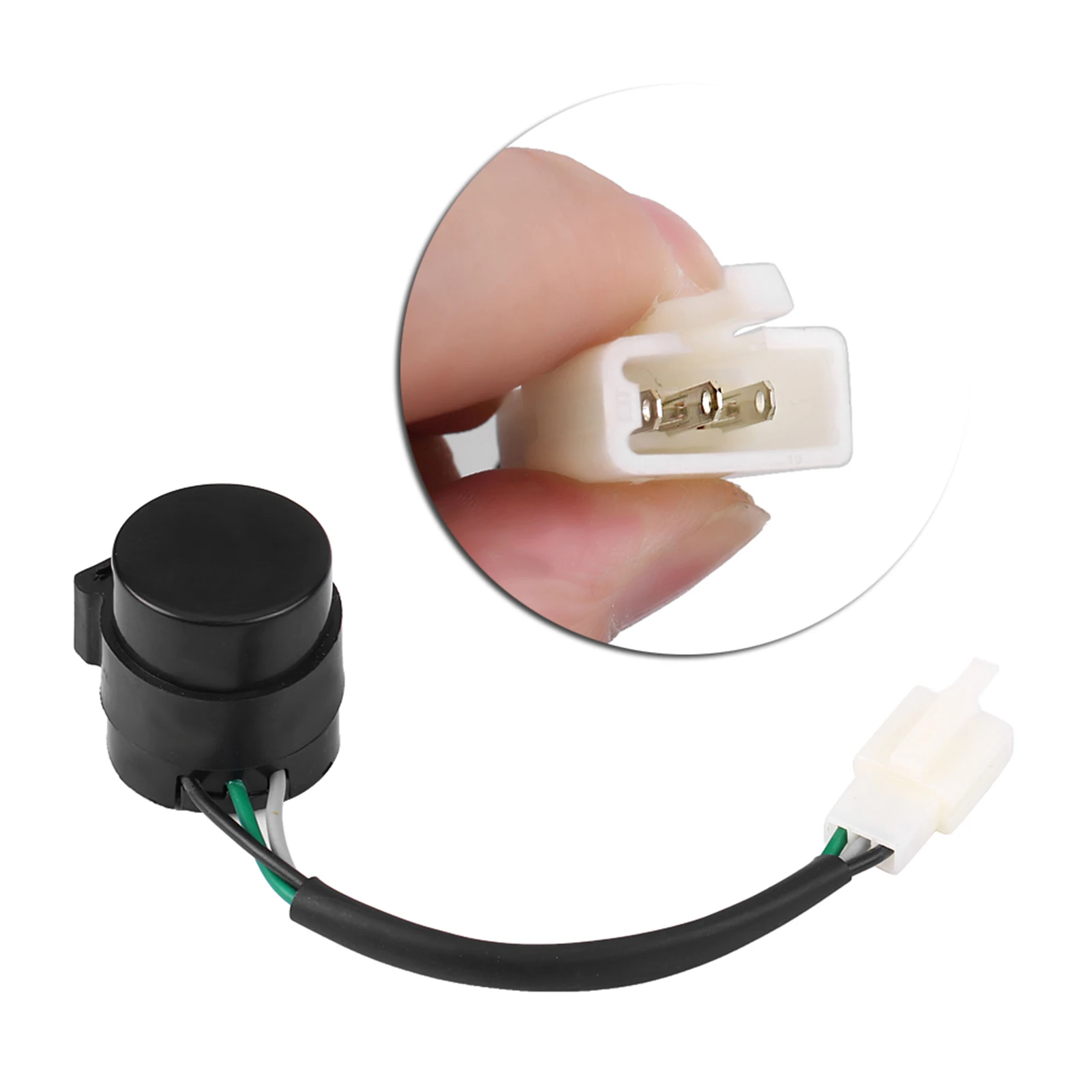 Motorcycle Signal Flasher 3 Pins Round Turn Signal Flasher Relay Blinker for GY6 50‑250cc Motorcycles Scooters Moped ATV