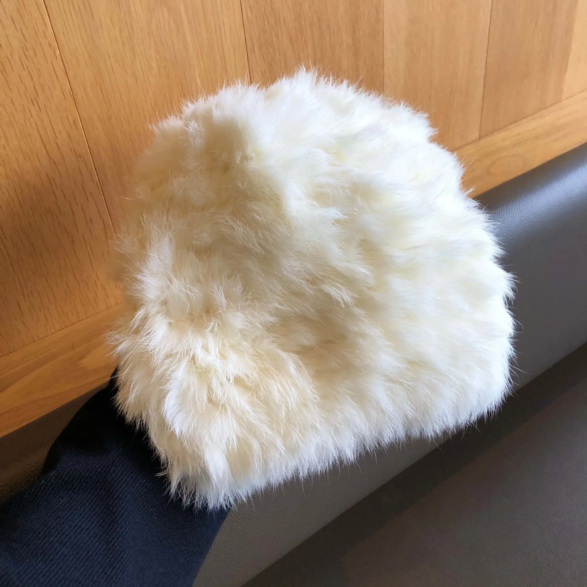 Super Thick Windproof Fleece Lined Thermal Faux Fur Slouchy Beanie for Women Winter Freezing Outdoor Activities