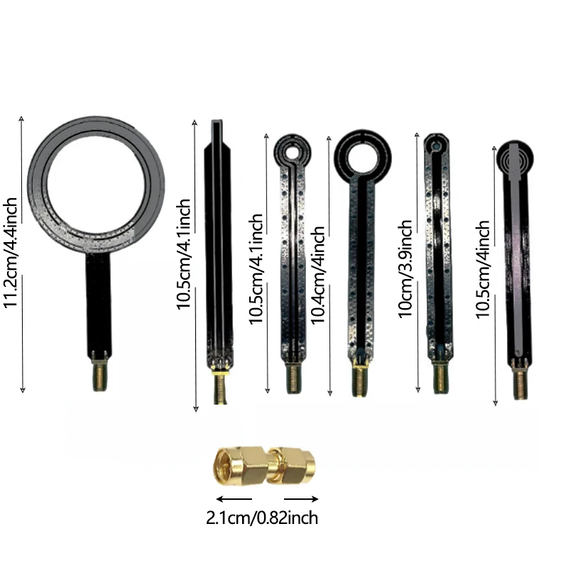 HT08 Magnetic Field Probe 6Pcs Near Field Magnetic Field Probes Set SMA Conduction Radiation Circuit Board Radiation Antenna EMI