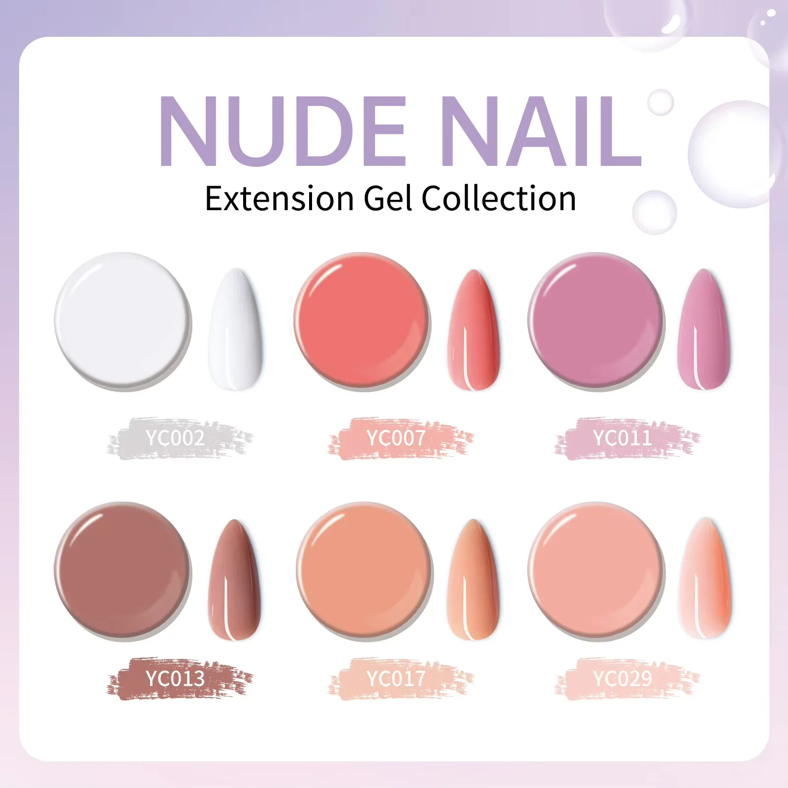Wendy Lashes 15ml nagelverlengingsgel UV poly acryl nagelgel helder naakt glitter pailletten snel bouwen poly nagelgel manicure