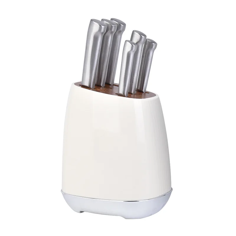 

New tool holder 7-piece wholesale kitchen tool holder storage rack stainless steel knife matching