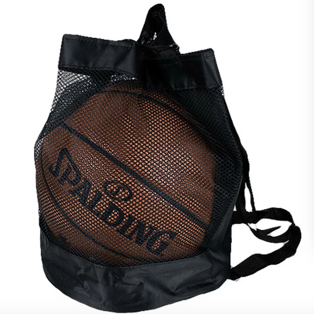 

Sports Ball Bag Basketball Net Container Backpack Football Carrying Soccer Mesh Durable Storage Outdoor Practice FlatBottom